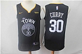 Warriors 30 Stephen Curry Black 2018 19 Earned Edition Nike Swingman Jersey,baseball caps,new era cap wholesale,wholesale hats
